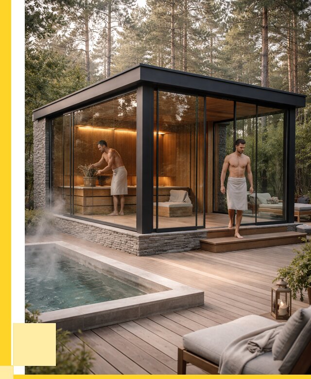 Стеклянные бани и двери в Челябинске от 464040 р. | ЭриданЧлб