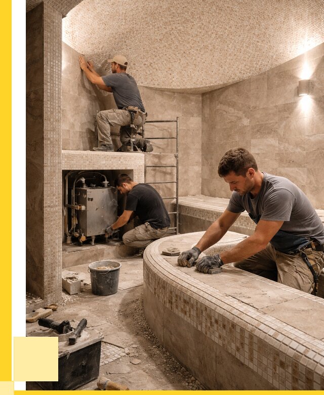 Монтаж хамамов под ключ в Челябинске от 257800 р. ЭриданЧлб