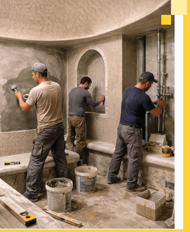 Профессиональный монтаж хамамов под ключ в Челябинске с гарантией