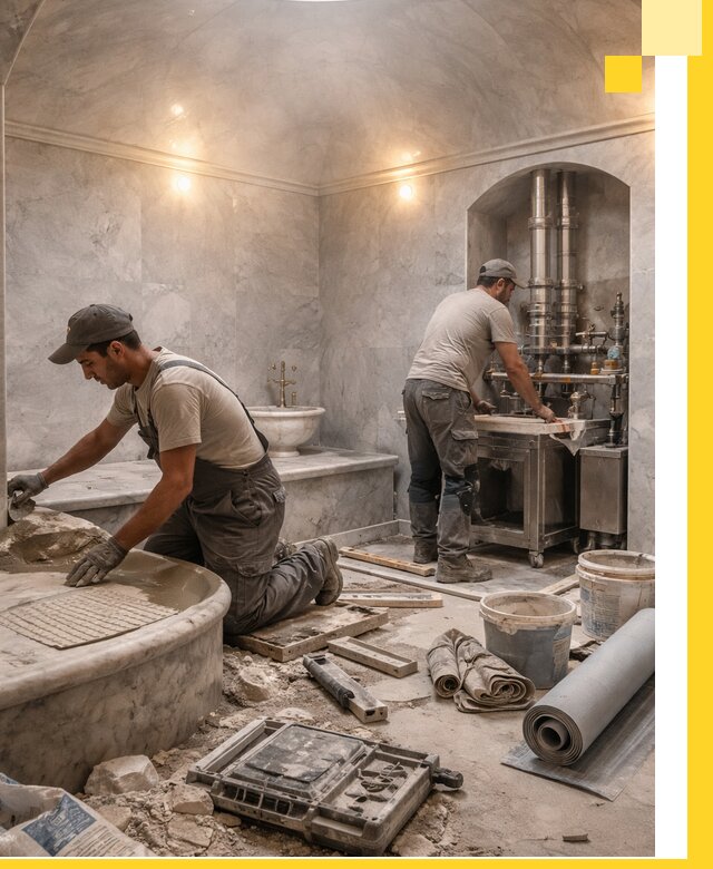 Строительство турецких бань хаммам под ключ в Челябинске