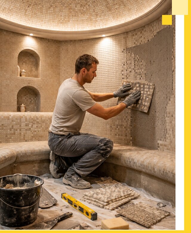 Устройство и монтаж домашнего хамама под ключ в Челябинске