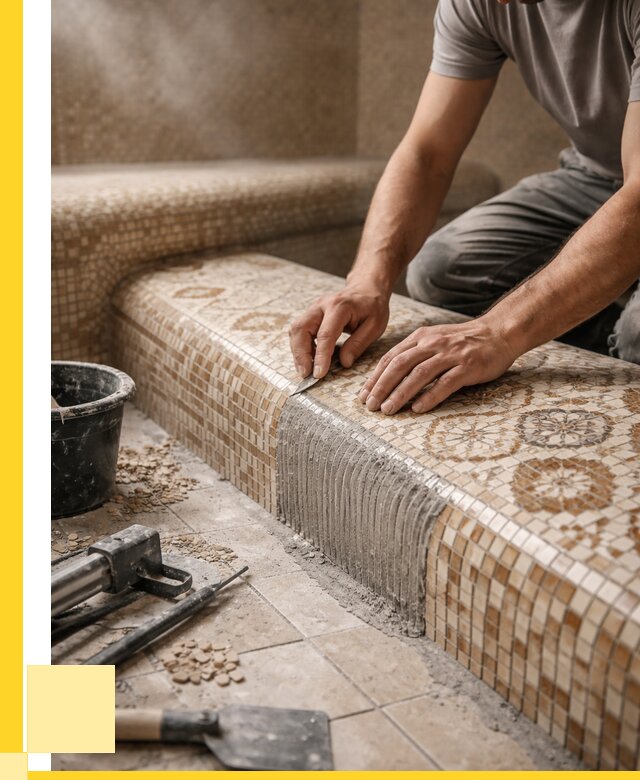 Плитка для хамама под ключ в Челябинске от 3609 р. | ЭриданЧлб