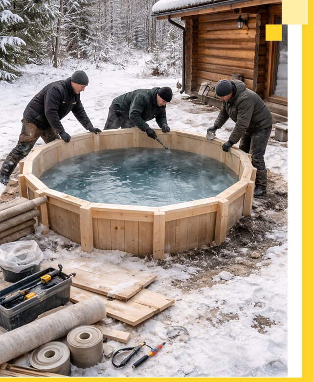 Изготовление и установка ледяных купелей под ключ в Челябинске